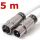 5 m IECM-IECF antenna cable with Cabelcon connectors and Ören HD 083, triple shielded