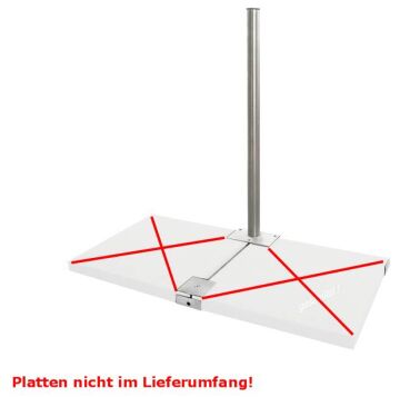 Herkules 2 panel balcony stand / patio stand, hot-dip...