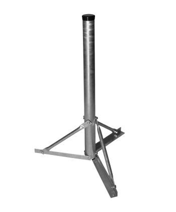Stahl Standfuß 1,0 m, Rohr Ø 60 x 2 mm, verstrebt, zerlegbar