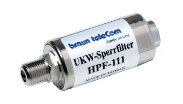 Ausl HPF 111 Hochpassfilter, UKW/ FM-Sperrfilter + Rückwegsperre, Durchlass 111-1000 MHz