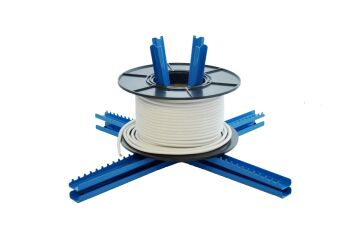 Kabelabwickler / Kabeltrommel / Horizontalabwickler für Kabelringe und Kabelspulen bis zu max. 15 kg