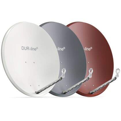 90 cm DUR-line Select 85/90 Alu - Satellite antenna with 85/90 cm aluminum reflector in 3 colors