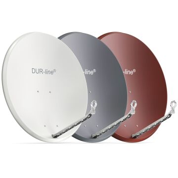 90 cm DUR-line Select 85/90 Alu - Satellite antenna with 85/90 cm aluminum reflector in 3 colors