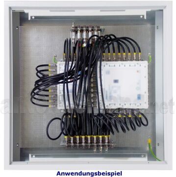 Antennenschrank / Montageschrank, hellgrau, 30x40x15 cm