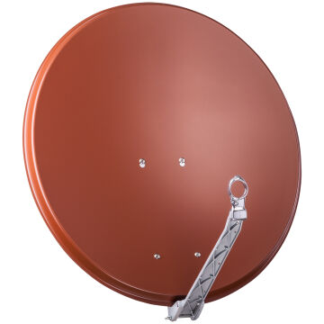 80 cm DUR-line Select 75/80 Alu red - Sat antenna with...