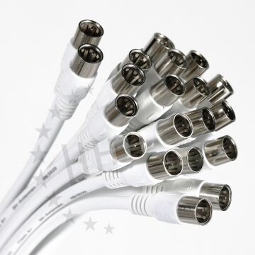 3H-JKFQ-050 - F-Quick jumper cable / patch cable 50 cm PVC white