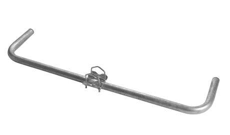 U-shape mast arm 2x55 cm steel Ø38 mm