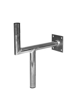 Aluminum wall bracket with additional 35 cm support tube