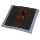 Red XL aluminum roof tile 60x50 cm for poles up to Ø 60 mm
