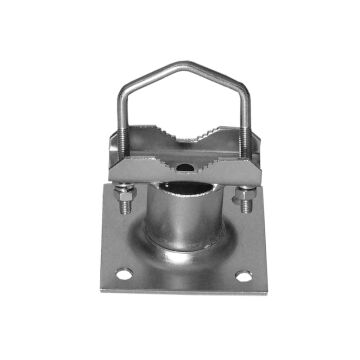 Pipe clamp for brackets and masts up to Ø60 mm