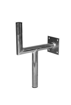 Aluminum wall bracket with additional bracket tube 45 cm