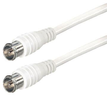 2.5 m F-Quick connection cable, white, class A