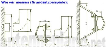 Mast wall bracket set 15 cm steel Ø38-60mm