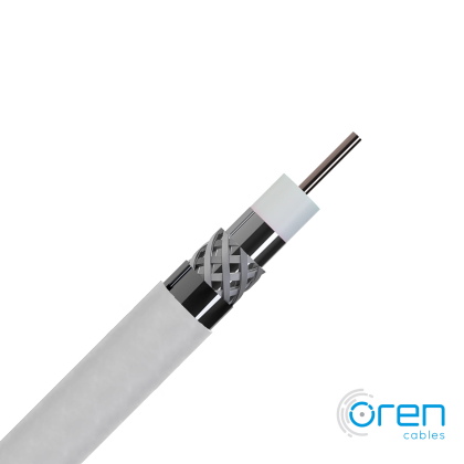 Meterware Ören HD 063 (0.6/2.7) PVC Mini Koax 4,3 mm Class A+ 75 Ohm weiss Trishield