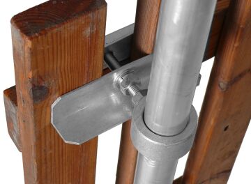 Balcony railing bracket 1 m aluminium Ø40 mm in clamping technique