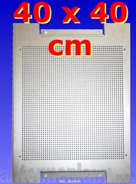 Perforated mounting plate / perforated back plate single 40 x 40 cm