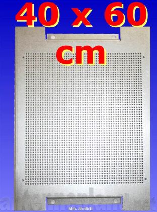 Perforated mounting plate / perforated back panel single 40 x 60 cm