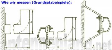 Mast extension / railing bracket 100 cm / Ø38 mm / hot-dip galvanized