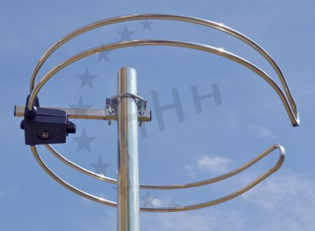 3H-FM-1R - VHF ring dipole / FM antenna 1 element with F-connector