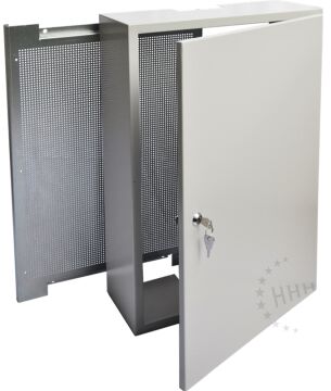 Antennenschrank / Montageschrank, hellgrau, 40x60x15 cm